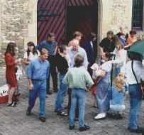 Christa, Uschi, Georg, Holger, Michael, Andy, Lars, Dirk, Katja, Celina, Christel, Ulla und ein Musiker