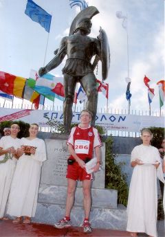 Im Ziel des 29. Spartathlon 2011