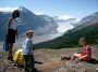 Parker Ridge, Blick auf den Saskatchewan Gletscher