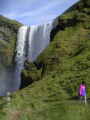 Islandbild - am Skógafoss