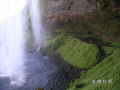 Islandbild - Rundweg hinter dem Seljalandsfoss